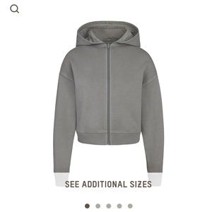 NWT!! SKIMS OUTDOOR Fleece Zip “Pacific” Size S